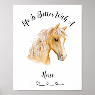Palimino Horse Wall Art Poster