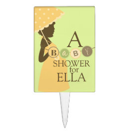 Palitinhos Decorados Topper Personalizado do Bolo do Chá de fraldas