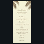 Palm Beach Wedding Menu Card - Brown<br><div class="desc">Gordo e cheio de charme tropical,  esta moderna Coleção de Casamentos Palm Beach,  feita por berryberrysweet.com,  vai varrer seus convidados de pé. Sinta-se à vontade para nos contactar para obter cores personalizadas.</div>