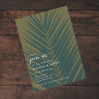 Palm Leaf | Junte-Se Ao Convite De Casamento