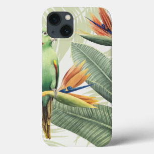 Palm Leaves With Green Bird
