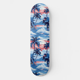 Palm legal Summer Beach Projetado em skate