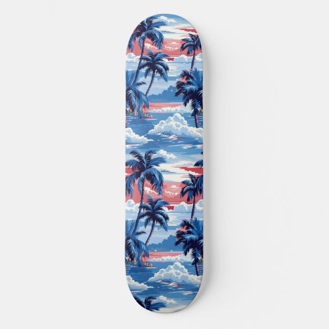 Palm legal Summer Beach Projetado em skate (Frente)