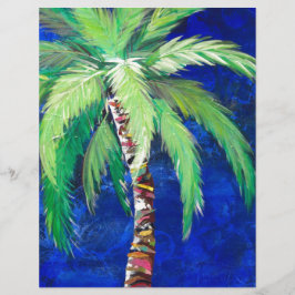 Palm Letterhead Cobalt Blue Palm II