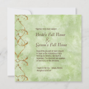 Palm Paradise - Convite para Casamento Verde