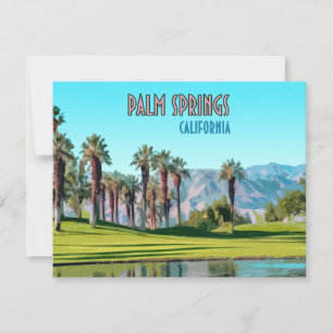 Palm Primavera California Vintage Flat Card