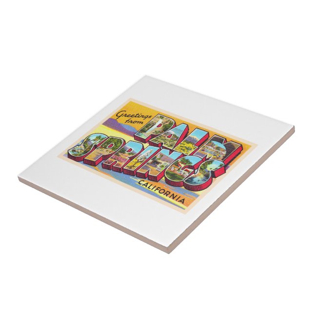 Palm Primaveras California CA - Cartão postal gran (Lateral)