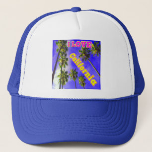 "Palm Sky: EU AMO Califórnia 1" Boné