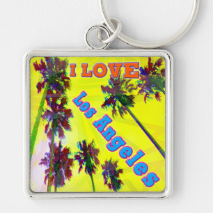 "Palm Sky: I LOVE Los Angeles 2" Porta-chaves