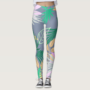 Palm Tree deixa leggings de padrões tropicais