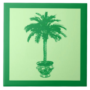 Palm Tree - esmeralda e verde-claro