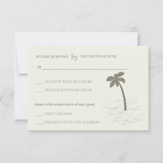 Palm tree - placas rsvp (Frente)