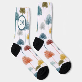 Palm Tree Socks Crew Socks for men or women