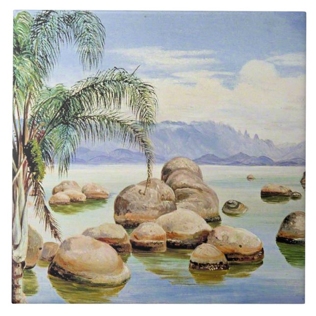 Palm Trees and Boulders, Bay of Rio, (Frente)