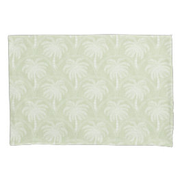 Palm Trees in Pastel Green Arch Motifs Textured