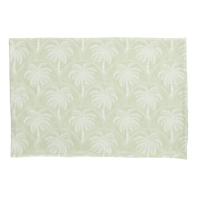 Palm Trees in Pastel Green Arch Motifs Textured (Frente)