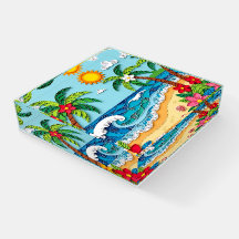 Palm Trees on the Beach 