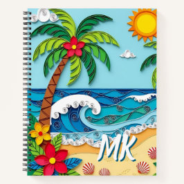 Palm Trees on the Beach Personalized