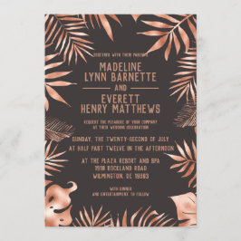 Palma de rosa Dourada e Cinza deixa convite para c