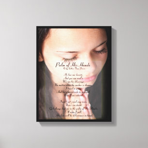 Palma de seu IMPRESSÃO das CANVAS das CANVAS do