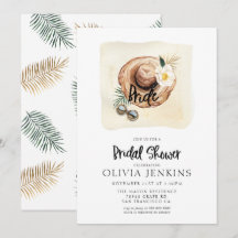 Palma tropical deixa Convites de chá de panela