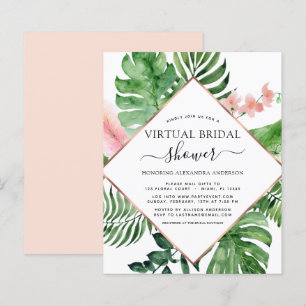 Palma tropical do Chá de panela virtual de orçam