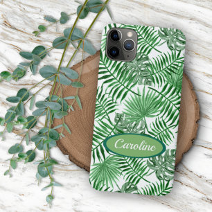 Palma Verde Personalizada Deixa Padrão Tropical de