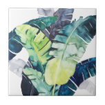 Palmas de Crepúsculo - Folhas de Palma<br><div class="desc">"Twilight Palms II" de Grace Popp. Apresenta uma coleção de verde tropical em estilo aquarela.</div>