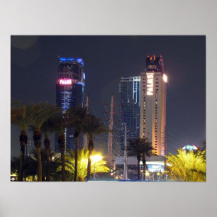 Palmas Las Vegas impressão do poster do dezembro