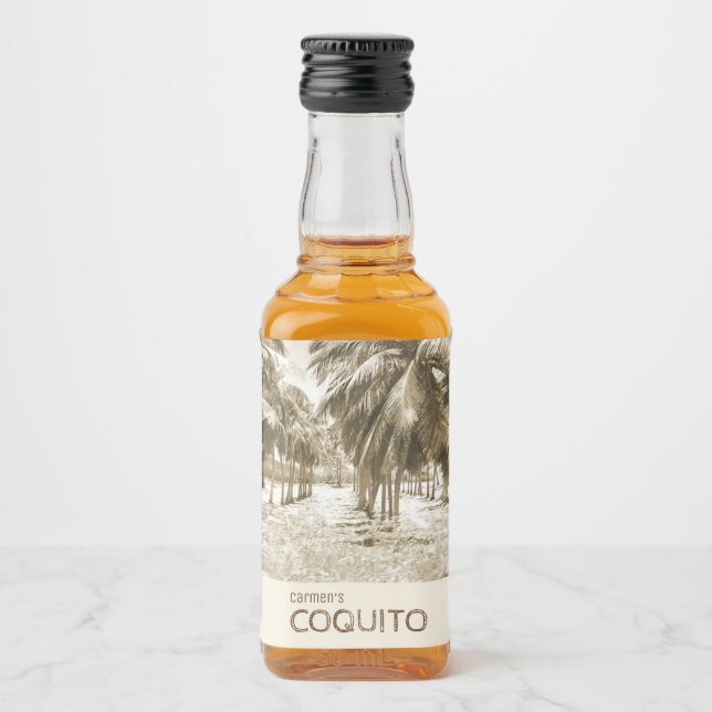 Palmeira de Coco Tropical para Coquito (Frente)