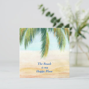 Palmeira em um dia ensolarado na praia