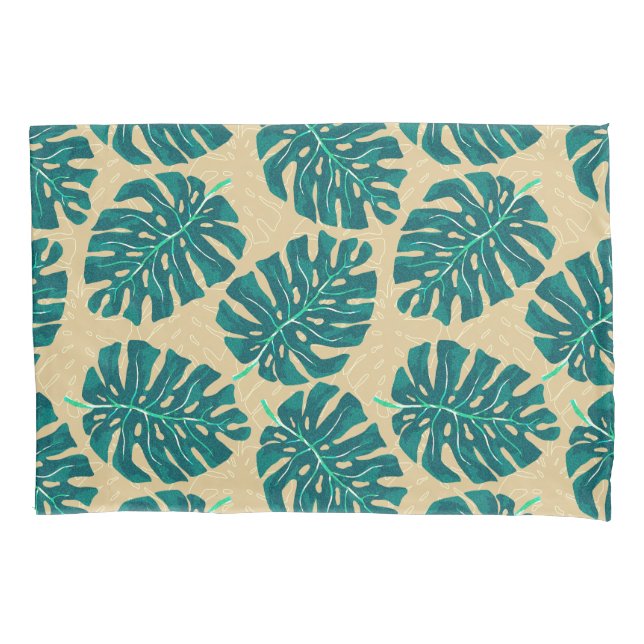 Palmeira Tropical Azul Bege (Frente)