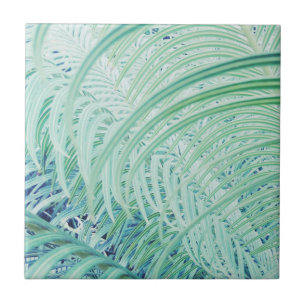 Palmeira verde macia deixa pastel