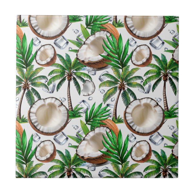 Palmeiras de Coco Design Tropical  (Frente)