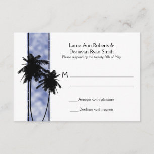 Palmeiras e RSVP azul