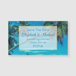 Palmeiras Tropicais Casamento Salvem Data