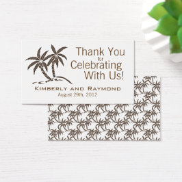 Palmeiras tropicais castanhas, árvores de noivado,