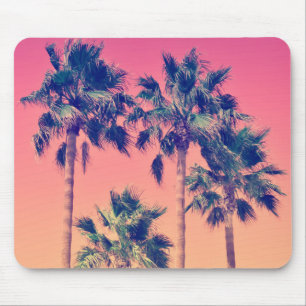 Palmeiras tropicais Mousepad do vintage