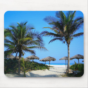 Palmeiras tropicais Ocean Beach Paradise Mousepad
