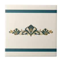 Palmeta Art Déco Friso Cor Personalizada