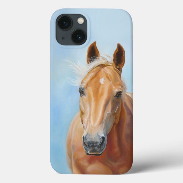 Palomino Horse Equestrian Lover iPhone / iPad case (Verso)