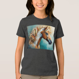 Palomino Paint Mustang Retrato