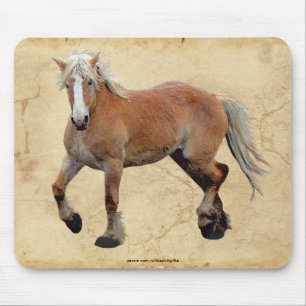 Palomino Percheron Horse amantes Art Mousepad
