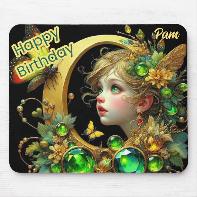 PAM ~ Fada Olhada Verde ~ Mousepad (Frente)