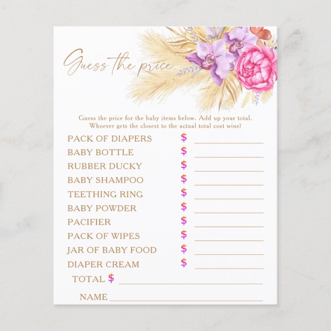 Pampas - Adivinha o jogo do preço (Frente)