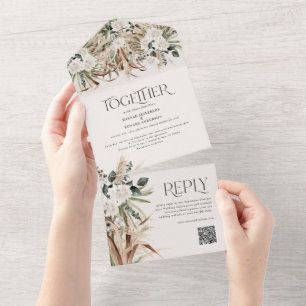 pampas de eucalipto roxos modernos casamento códig