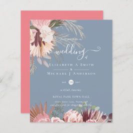 Pampas de Grass Tropicais de Vinho de Borgonha