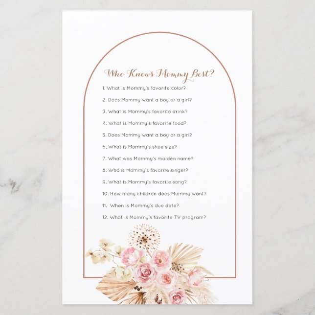 Pampas Florais Rosa Que Conhece O Melhor Jogo Da M (Frente)