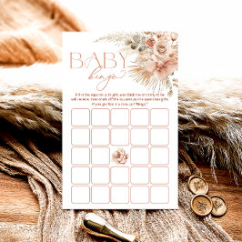 Pampas Grass Boho Bohemian - Chá de fraldas Bingo