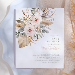 Pampas Grass Boho Desert Budget Girl Baby Shower